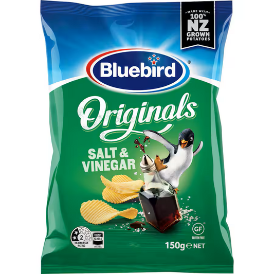 Bluebird Original Salt and Vinegar 150gm