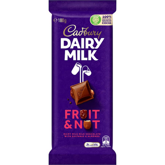 Cadbury Fruit n Nut 180gms