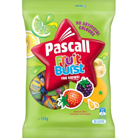 Pascall Fruit Bursts 170gms