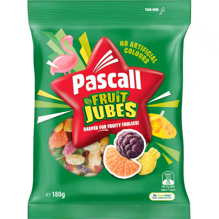 Pascall Fruit Jubes 170gms