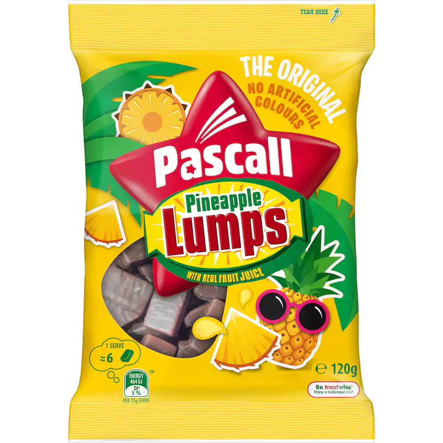 Pascall Pineapple Lumps 120gms