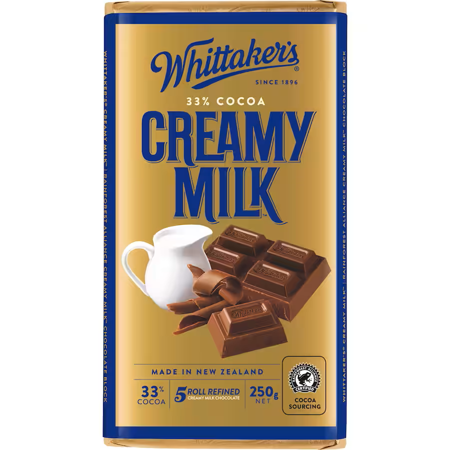 Whittaker's Creamy Milk 250gms