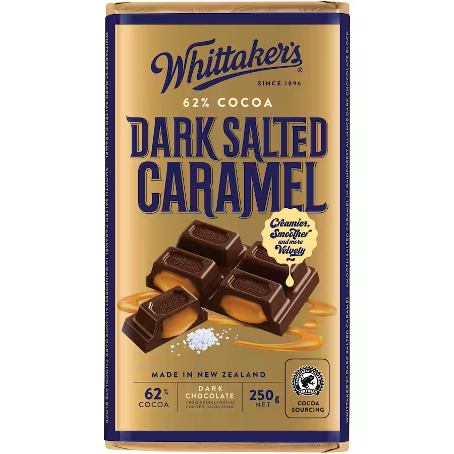 Whittaker's Dark Salted Caramel 250gms