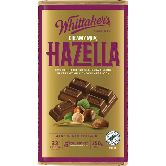 Whittaker's Hazella 250gms